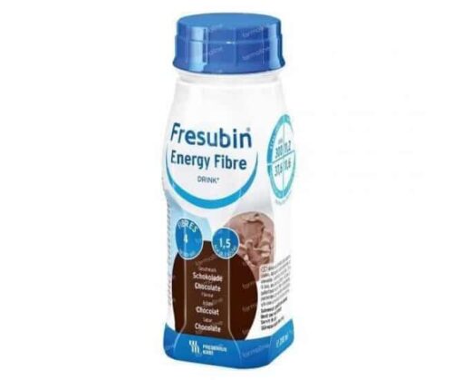 Fresubin Energy Fibre Drink Chocolate 24 X 200 ml - Alimento Dietético, Desnutrición