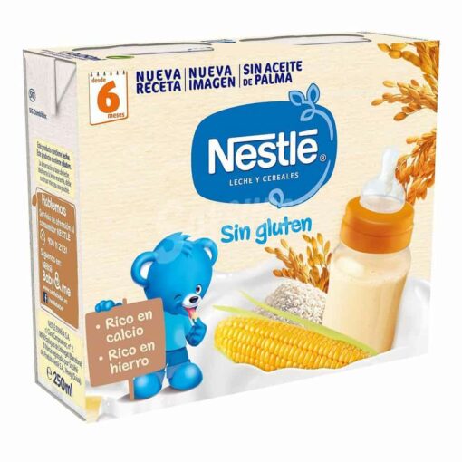 Nestlé Papilla Líquida Cereales Sin Gluten 2 x 250 ml