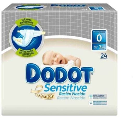 Dodot Sensitive Recién Nacido T.0 Hasta 3 Kg 24 Unidades