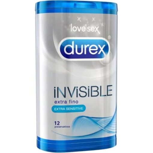 Durex Invisible Extra Sensitivo Extrafino 12 Unidades