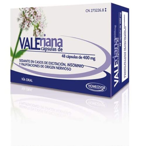 Comprar Homeosor Valeriana 400 mg 48 Cápsulas