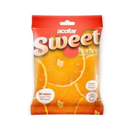 Acofarsweet Caramelos Naranja Sin Azúcar Bolsa 35 Gr