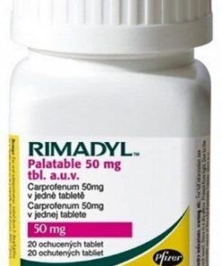 Comprar Rimadyl 20 Comprimidos Masticables 50 mg para Perros- Disminución de Inflamación y Dolores Musculares