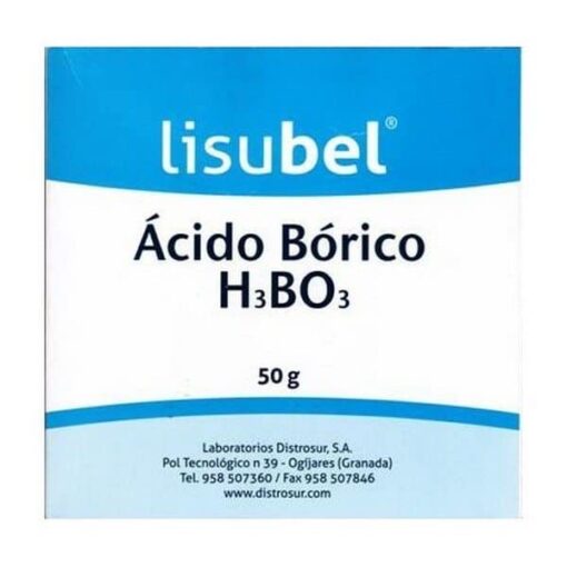 Comprar Polvos Antitranspirantes Lisubel Acido Bórico 50 gr - Tratamiento del Olor y Sudor de Pies