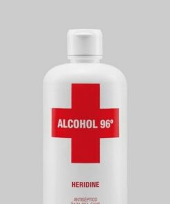 Alcohol Heridine 96º de 500 ml de Interapothek - Antiséptico Limpiador Desinfectante para Uso Externo