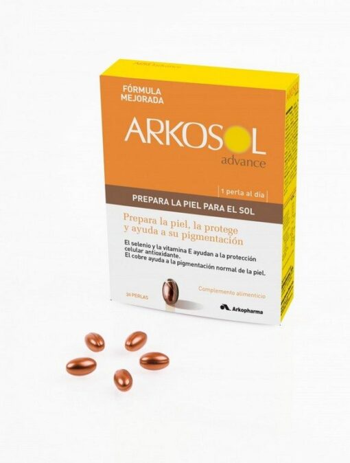 Comprar Arkosol Advance 30 Cápsulas - Intensificador del Bronceado