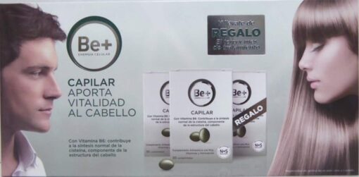 Comprar Pack Be+ Capilar Aporta Vitalidad al Cabello 30 Comprimidos por Envase - Tratamiento de 3 meses con Vitamina B6