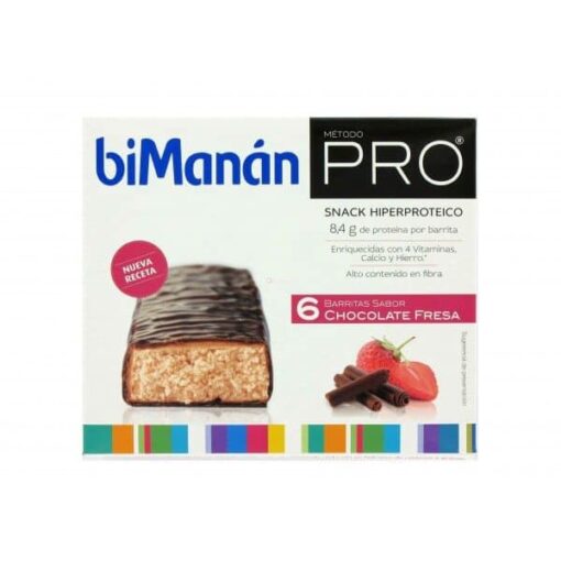 Comprar Bimanán Pro Barritas Chocolate Fresa 6 u