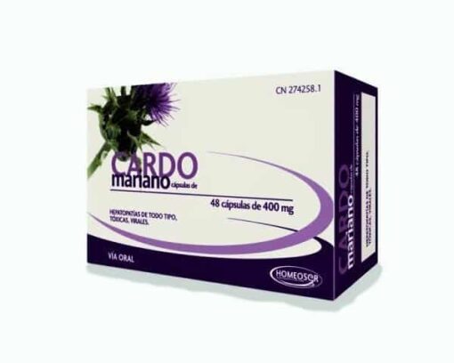 Comprar Homeosor Cardo Mariano 400 mg 48 Cápsulas
