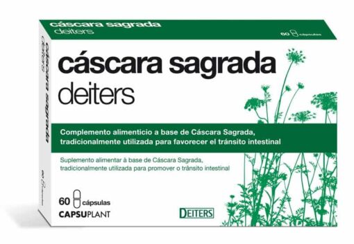 Comprar Cascara Sagrada Deiters 200 mg 60 Cáps - Favorece el Tránsito Intestinal