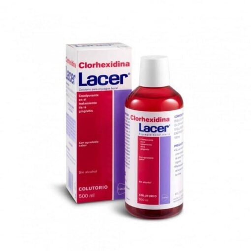 Comprar Lacer Colutorio Clorhexidina 500 ml - Tratamiento Coadyuvante en Gingivitis y Periodontitis