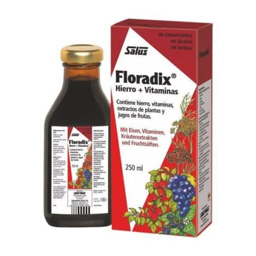 Comprar Floradix 250ml - Complemento Alimenticio con Hierro y Vitaminas - Glucanato Ferroso