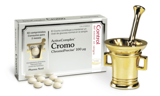 ActiveComplex Cromo 60 Cápsulas - Ayuda al mantenimiento de los niveles normales de glucosa