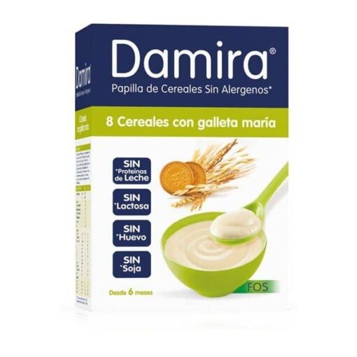 Damira Papilla 8 Cereales Galleta María Fos 600 gr