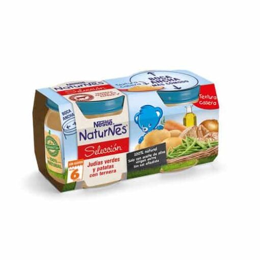 Nestlé Naturnes Judías Patata Ternera 2 x 200 gr