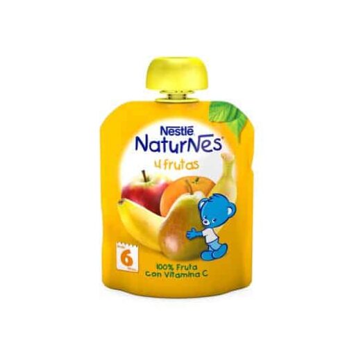 Nestle Naturnes Pouches 4 Frutas 90 Gr