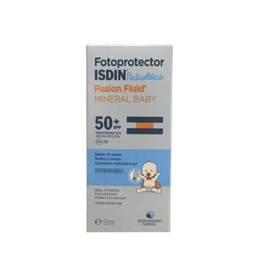 Comprar Fotoprotector ISDIN SPF 50+ Fusión Fluid Mineral 50 ml - Pediatrics Baby