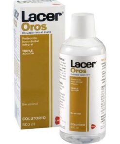 Comprar Lacer Colutorio Oros 500 ml - Para Afecciones Bucales con Flúor y Triclosán