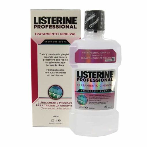 Listerine Profesional Tratamiento Gingivial 500ml - Trata y previene la aparición de Gingivitis