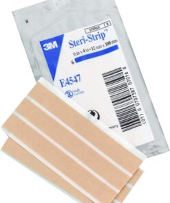 Comprar Steri Strip Sutura Cutanea Esteril Tira 12 mm X 100 mm (6 Unidades) son ideales para cicatrizar heridas superficiales en la piel.