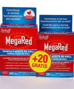 Megared 500 Omega 3 Aceite Krill 60 + 20 Cápsulas