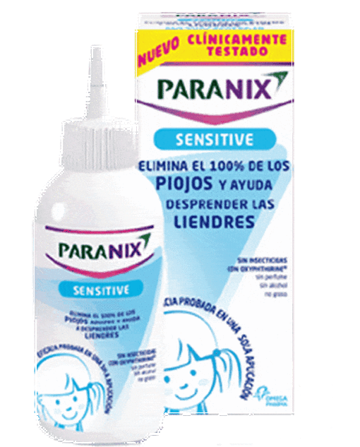 Comprar Paranix Sensitive 150 ml - Tratamiento Antipiojos Suave con la Piel y el Cabello
