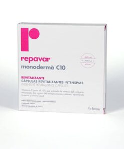 Comprar Repavar Revitalizante Monoderma Vitamina C pura al 10% 28 Cápsulas - Aporta Firmeza y Luminosidad para Todo Tipo de Pieles Maduras