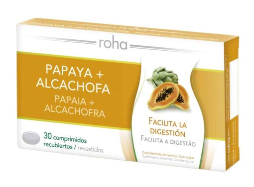 Comprar Roha Papaya + Alcachofa 30 Grageas - Facilita la Digestión