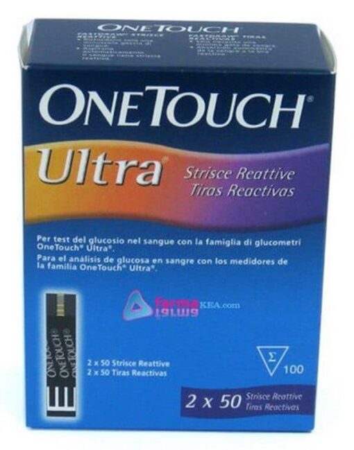 Comprar One Touch Ultra Tiras Reactivas 100 uds - Medición de Glucosa en Sangre