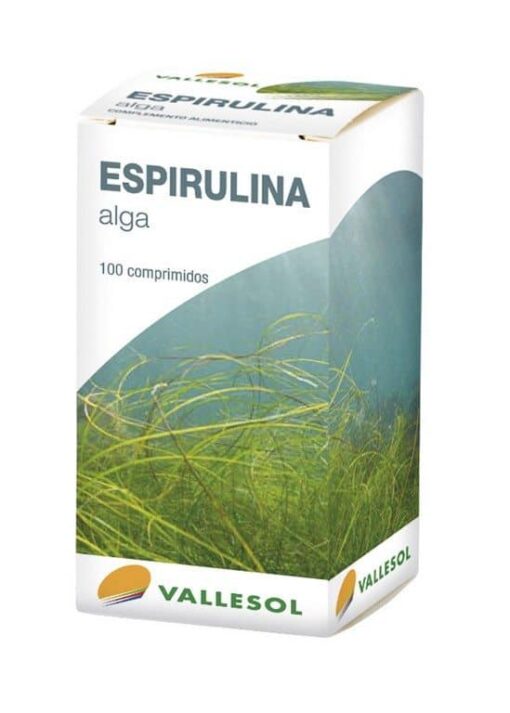 Comprar Vallesol Espirulina 100 Comprimidos- Complemento Alimenticio con Proteínas Vegetales