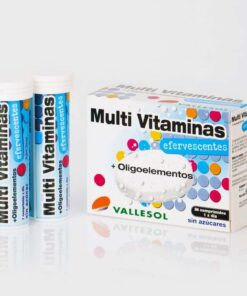 Comprar Vallesol Multi Vitaminas + Oligoelementos 24 Comprimidos Efervescentes Sin Azúcar - Energía Física e Intelectual