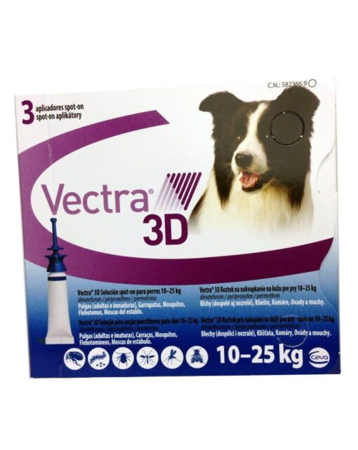 Comprar Vectra Perros 3D 10-25 Kg 3 Pipetas