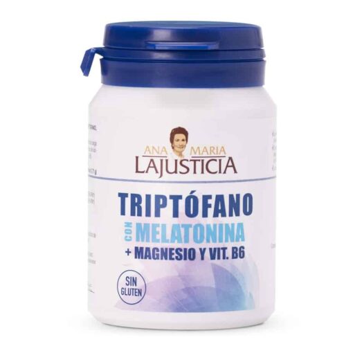 Triptofano Con Melatonina, Magnesio y Vitamina B6 60 Comprimidos Ana María LaJusticia