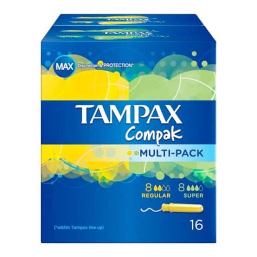 Tampones Tampax Compack Multipack 8+8