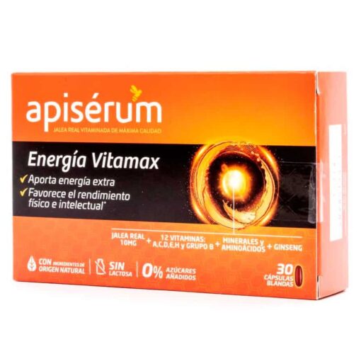 Comprar online Apiserum energia vitamax 30 capsulas