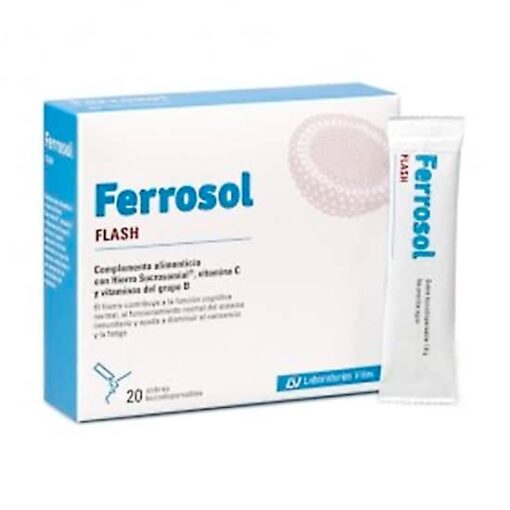 Comprar online Ferrosol flash 20 sobres bucodispersable