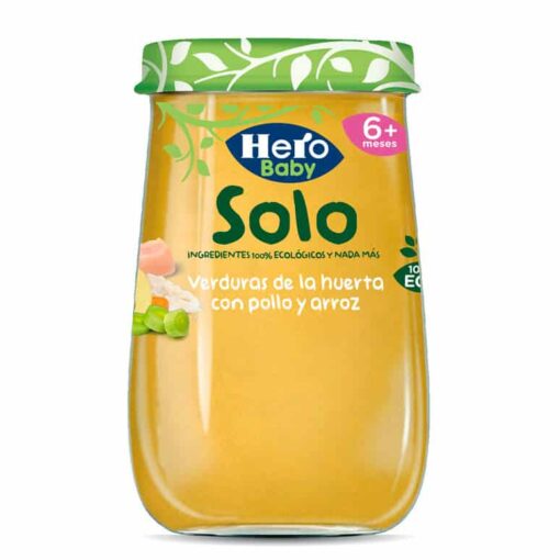 Comprar online Hero Baby Solo Verdura Pollo Arroz 190Gr