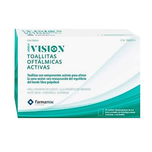 Comprar online Ivision 20 toallitas activas farmamix