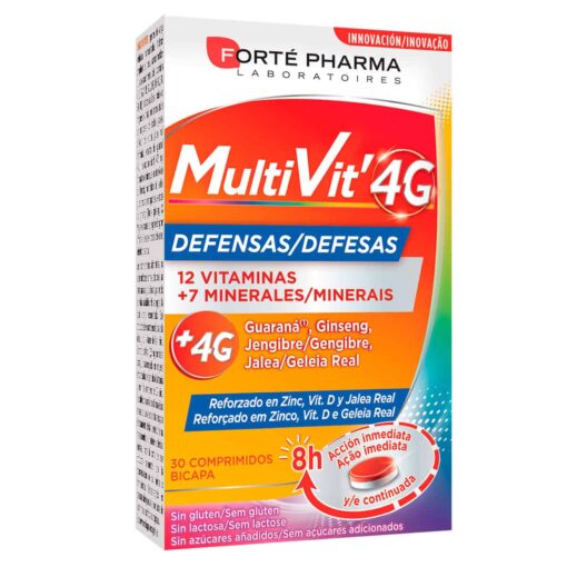 Comprar online Multivit 4g Defensas 30 Comprimidos