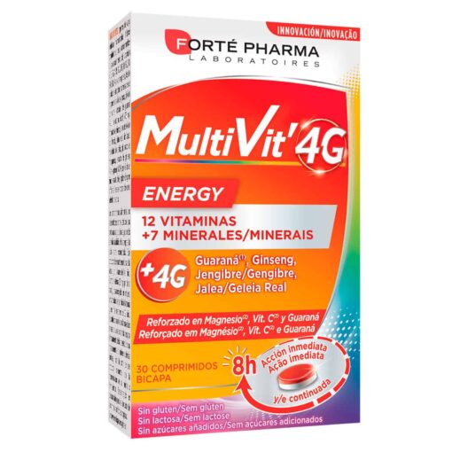 Comprar online Multivit 4g Energy 30 Comprimidos