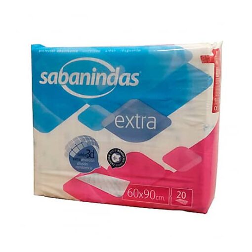 Comprar online Sabanindas Extra 60X90 20+10 Unds