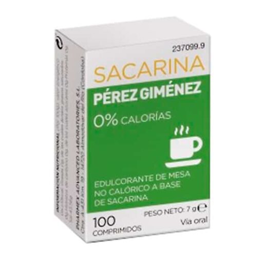 Comprar online Sacarina Perez Gimenez 100 Comprimidos