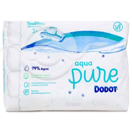 Comprar online Dodot Toallitas Aqua Pure 144 Uds Tapita