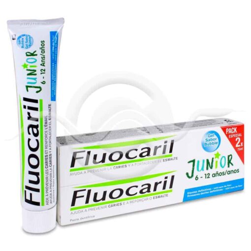 Comprar online Fluocaril Jr 6-12 Años Gel 2x75ml Bubble