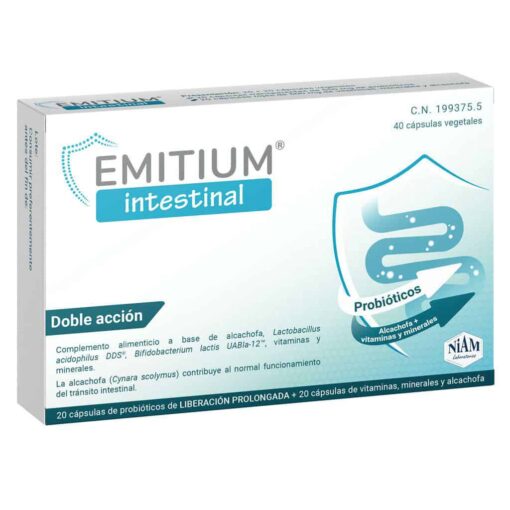 Emitium intestinal 20+20 caps vegetales