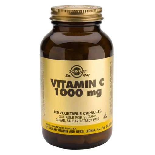 Vitamina C 100 Capsulas 1000mg    Solgar