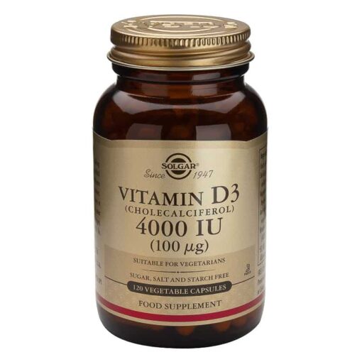Vitamina D3 4000ui 60caps 100mcg  Solgar