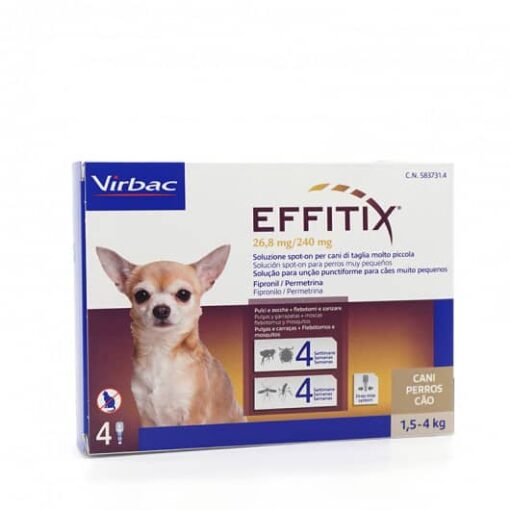 Effitix Perros 1.5-4 kg 4 Pipetas Virbac