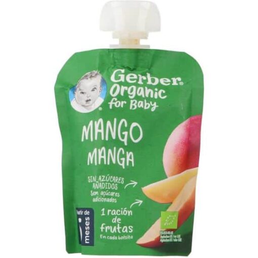 Gerber Pouch Organic Mango 90 Gramos