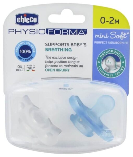 Chupete Physio Mini Soft Azul 0-M 2ud
